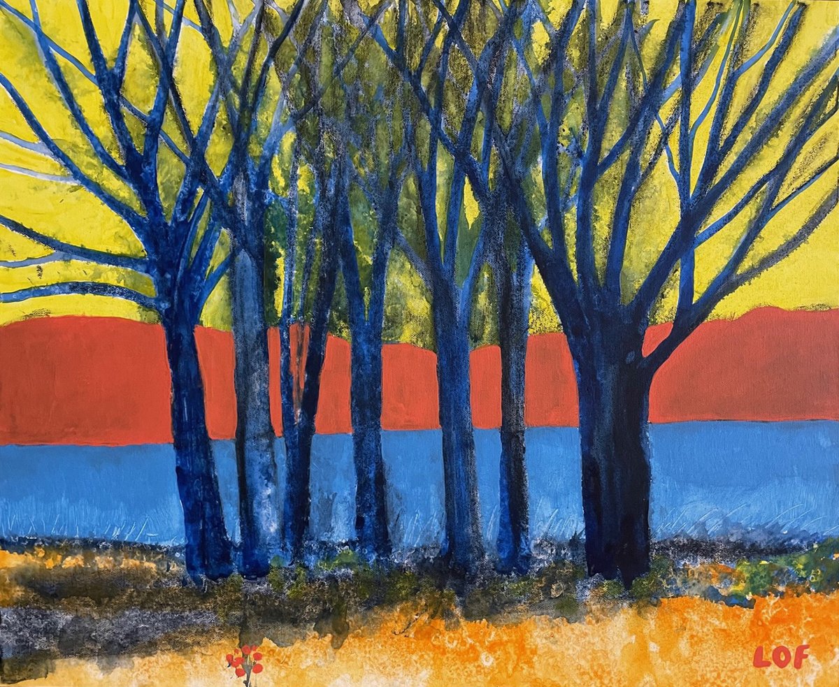 'Trees' 20 x 24 in. / acrylic / painting / art / LOF