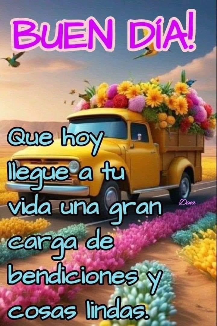 Bdía!  Les deseo un día lleno de ricas bendiciones🙏