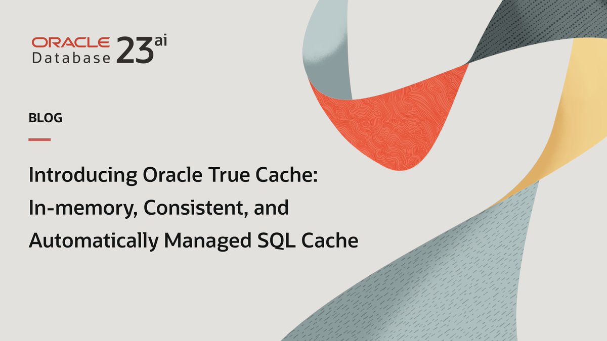 Improve application response times while reducing the load on database servers. With True Cache, data is automatically kept transactionally consistent at every point-in-time, without manual coding to populate and manage the data in the #cache.  social.ora.cl/6012dpKaM