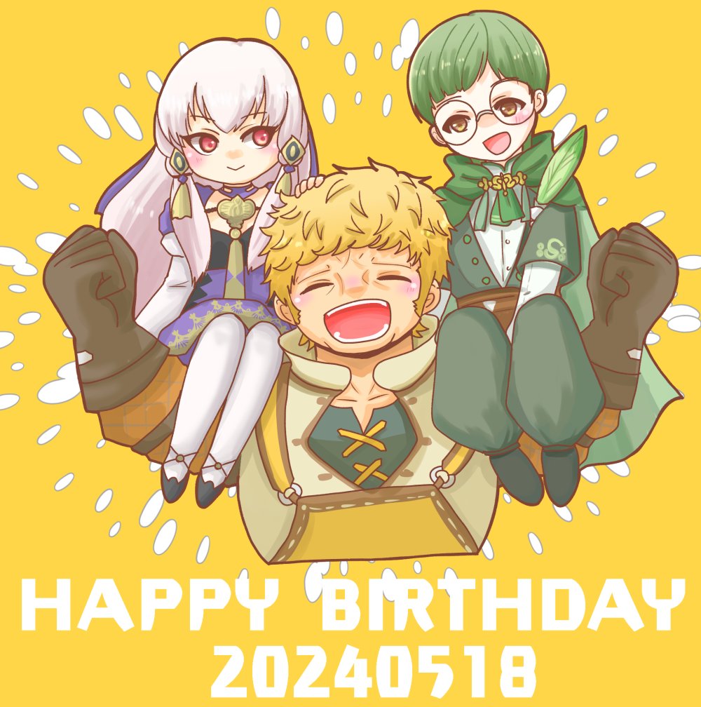 ラファエル！
お誕生日！
おめでとう～🍖🐟

#ラファエルキルステン生誕祭2024
#FE3H