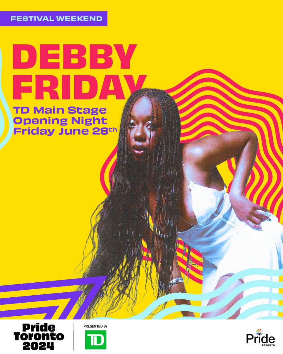 Be_Loud! Debby Friday, 2023 Polaris Music Prize winner, joins our exhilarating Opening Night lineup. The Nigerian-born artist brings a kaleidoscope of genres to present a singular experimental musical vision, so let Mama give you what you need!
#BePrideToronto  @DebbyFriday