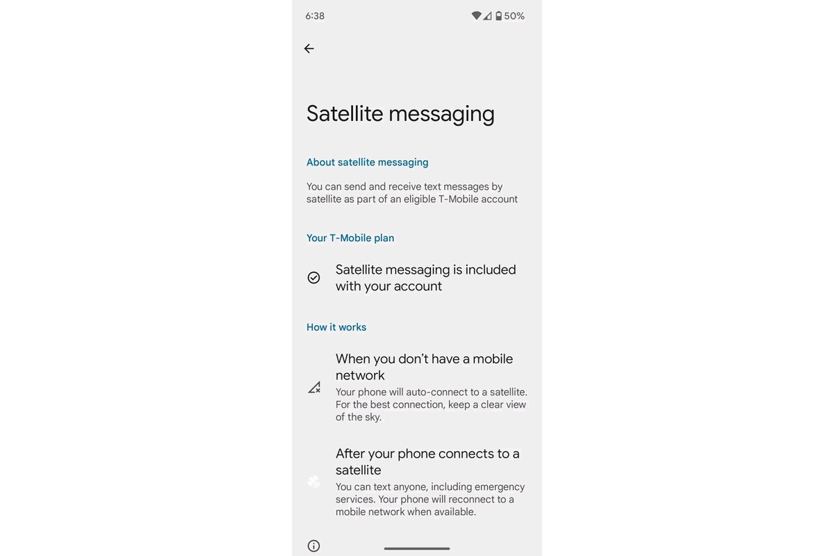 Eligible T-Mobile Accounts Getting Satellite Messaging Option After Downloading Android 15 Beta 2 Some users who downloaded the 2nd Android beta 15 are reporting they got the satellite messaging option. Only Pixel 7 and Pixel 8 Pro users received #tech buff.ly/3QNWhpy