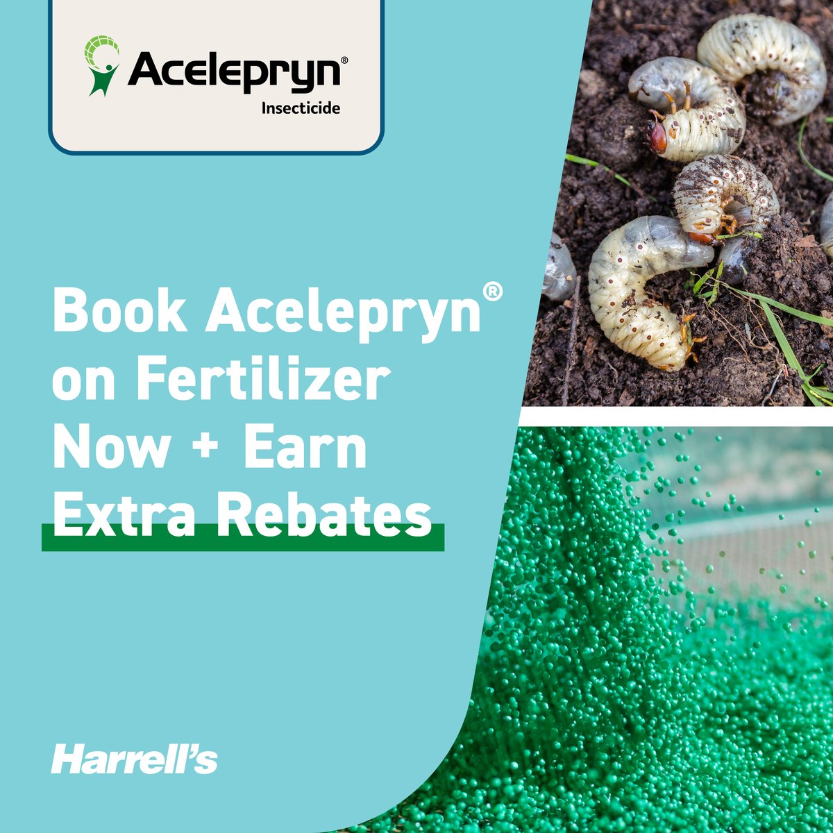 'When applied in combination, application of a POLYON® blend sparged with Acelepryn® is an effective strategy to enhance season-long turf health.' -Dr. Jeff Atkinson, Harrell's Director of Agronomy Learn more from your local Harrell's Rep: harrells.com/Sales