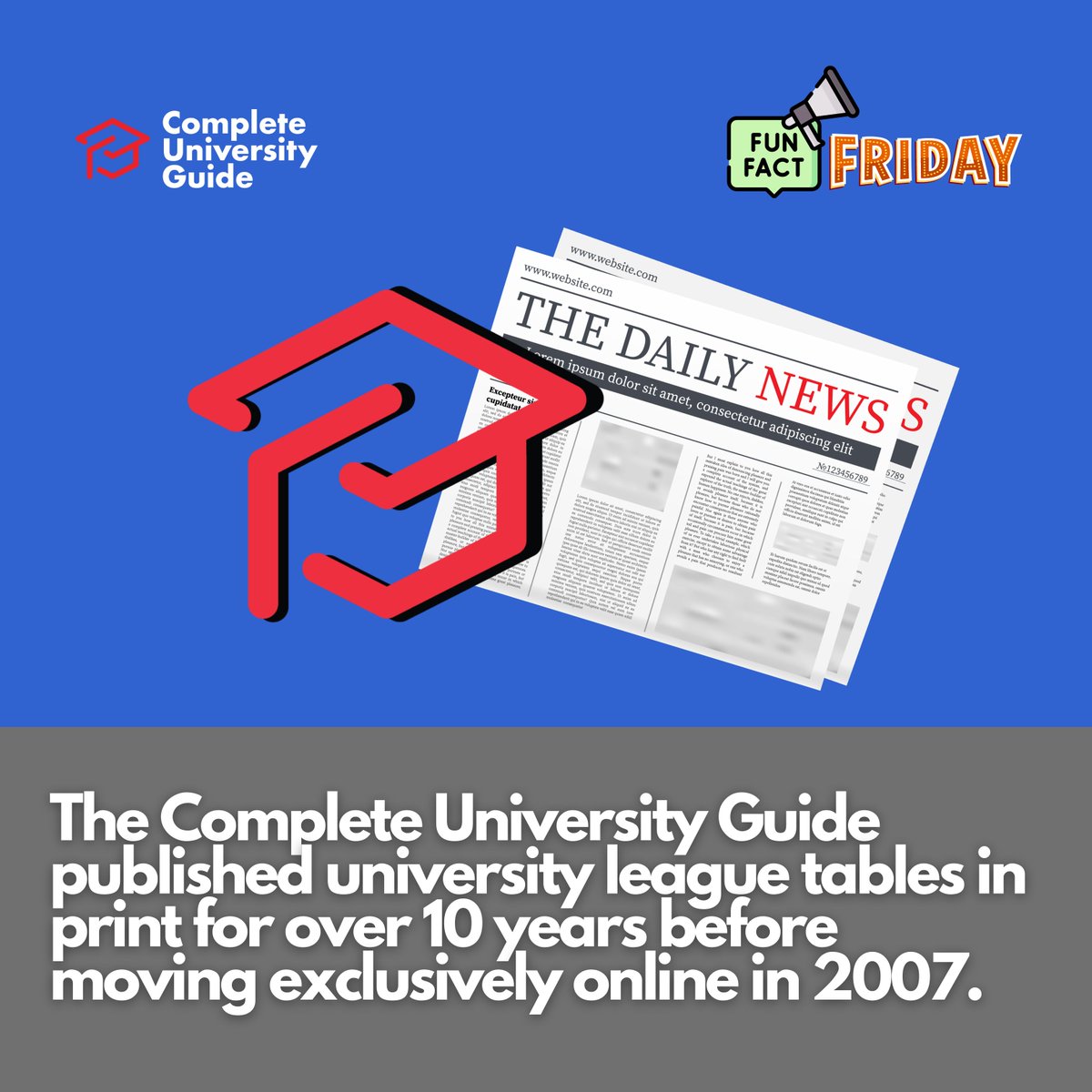 The Complete University Guide league tables started in print form in 1993 and moved exclusively online in 2007. Check out our new league tables on site 👉 bit.ly/3JQB9em #leaguetables2025 #rankings