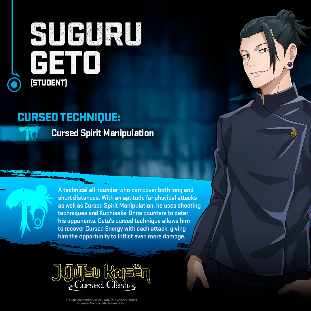 Manipulate the battle to your whims with Suguru Geto in #JujutsuKaisen Cursed Clash DLC 'Hidden Inventory/Premature Death'!