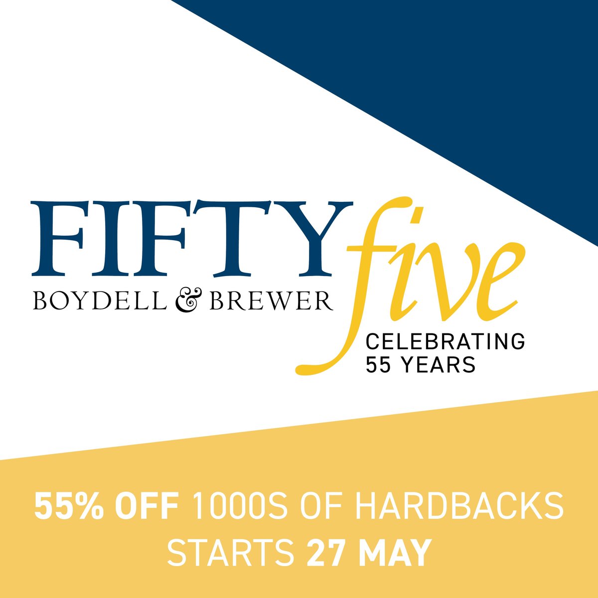 55% off 1000s of hardbacks starts 27 May. Watch this space or sign up for emails to learn more. buff.ly/3wGaGxd #BookSale #AcademicTwitter #Medieval #History #Literature #Music #African #Hispanic #German