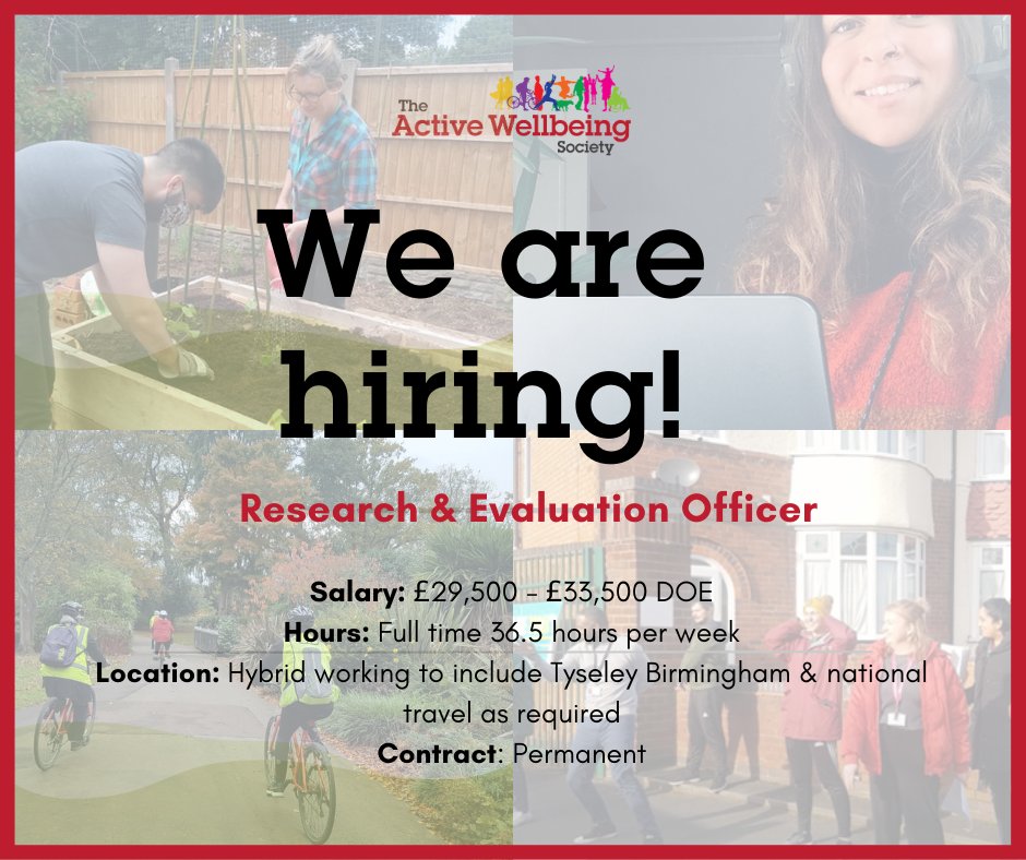 📢 New job role! We are hiring a Research and Evaluation Officer. 📑 This role is responsible for #research and #evaluation across all areas of the organisation to support strategic and operational decision-making. ❗️Apply here: bit.ly/3wFmxLT