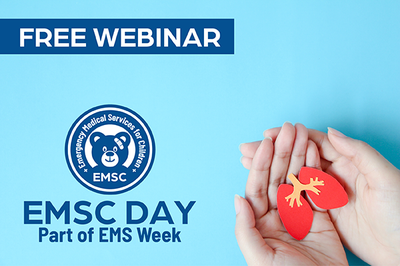 Celebrate EMSC Day with us! Join us next for a webinar, “Prehospital Pediatric Airway Management: The Past, Present, and Future,” May 22 from 5-6:30 pm ET. ow.ly/XXng50RyS5x
