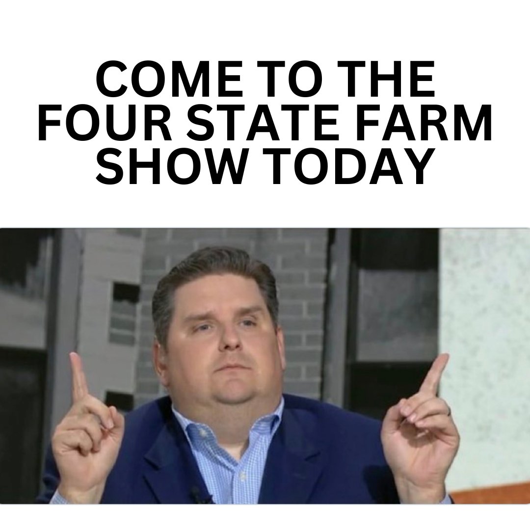 You heard the man! We're at the Four State Farm Show today and tomorrow in Pittsburg! You should stop by to see our Massey Ferguson Compact Equipment! #WeAreLDI #FridayFunnies