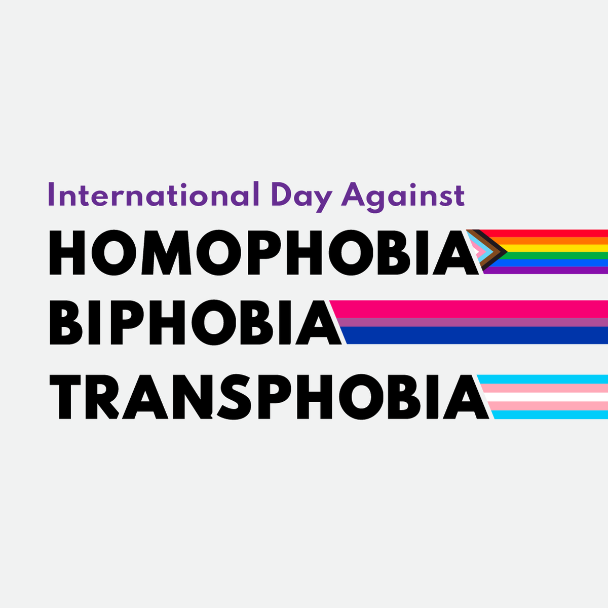 Today is the International Day Against Homophobia, Biphobia and Transphobia. We should all be included and welcomed in our community. But for too long this has been denied to LGBTQ2SAI+ people. We have come a long way but there is more to do.