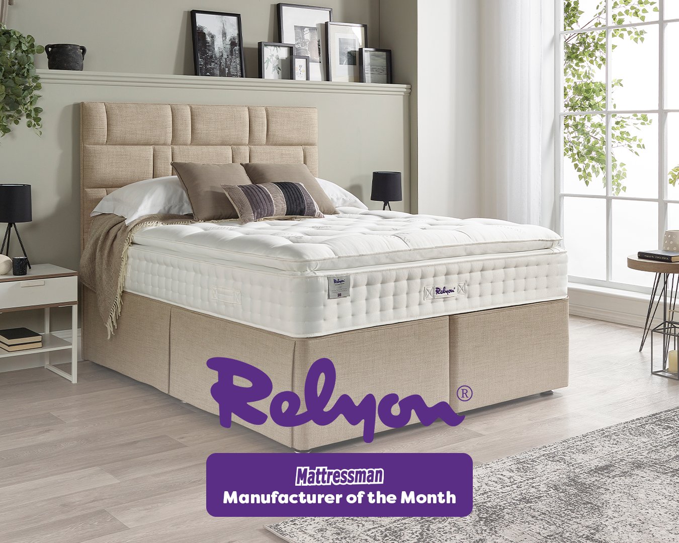 Mattressman on X Introducing Relyon June s Manufacturer of the Month Explore their extensive mattress range sumptuous pillows elegant divan beds and stylish fabric headboards Discover their range toda...