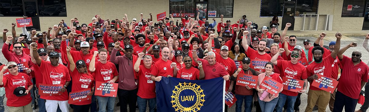 Polls have now closed at Mercedes in Alabama! Follow the unofficial vote count at UAW.org/mercedesvote