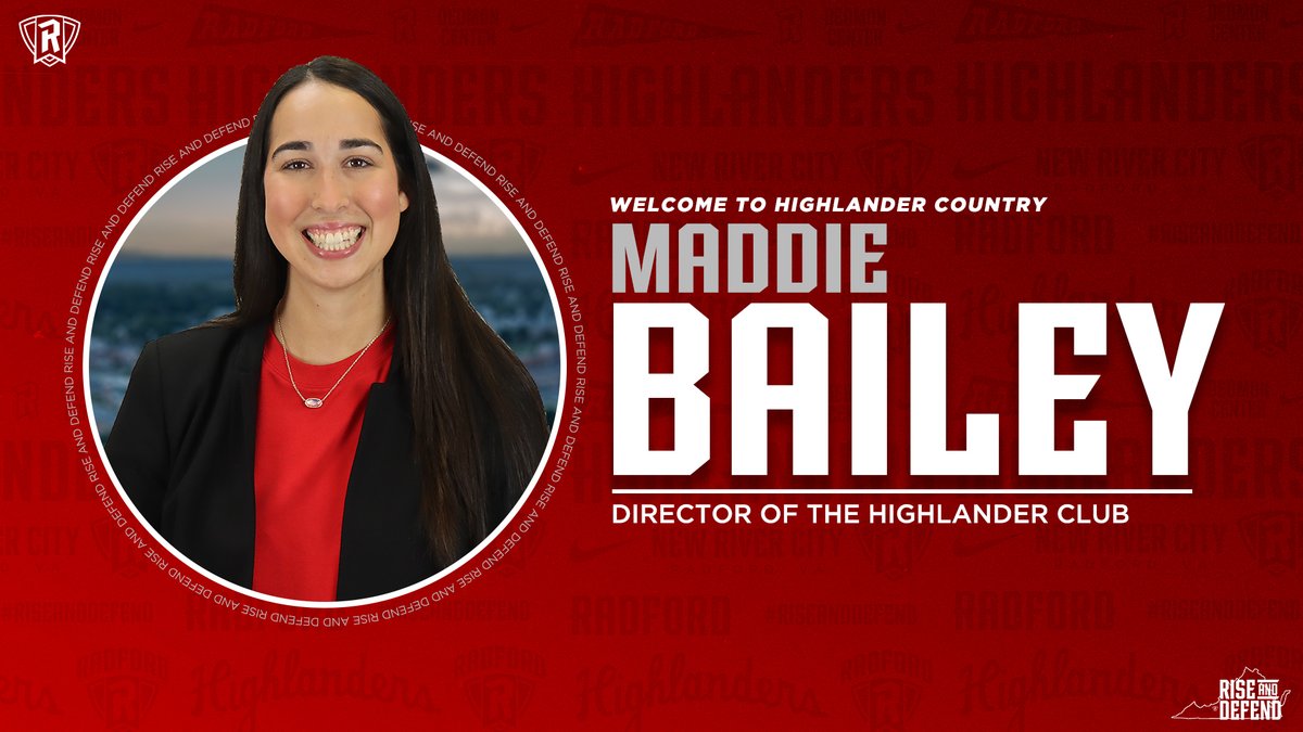 Welcome to Radford, Maddie! She joins Radford as the next Director of the Highlander Club! 📰 | bit.ly/4dGGxhV #RiseAndDefend x #RadfordFamily