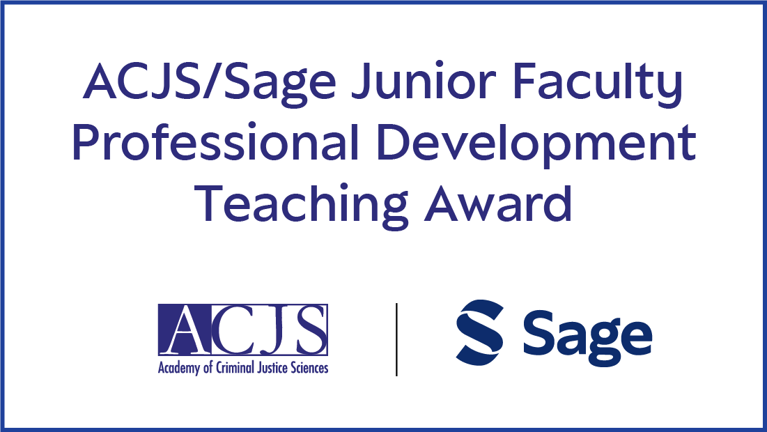 Congratulations to the 2024 recipients of the ACJS/Sage Junior Faculty Professional Development Teaching Award!

Learn more here: ow.ly/l6X750RJvQa
@‌CherylJ89 <a href="/maishacooper4/">Maisha Cooper</a>