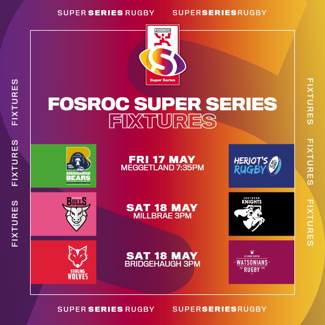 Round 4⃣ of @SuperSeriesRug. Everything you need to know with our Guide to the Games 📰 tinyurl.com/3vscy2ae