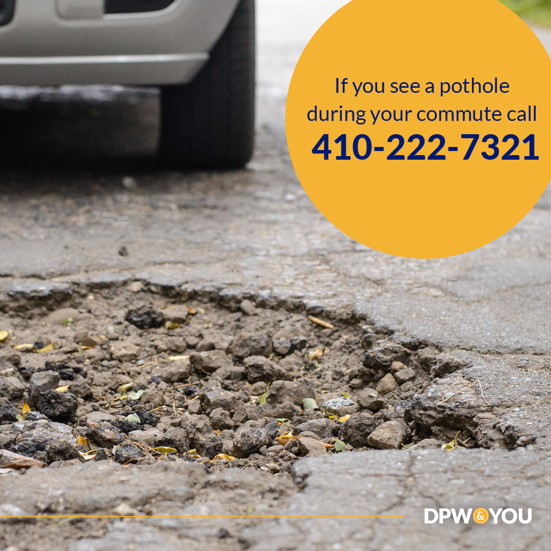 Our Bureau of Highways maintains the county’s 6,715 roads, which involves everything from removing dead trees to potholes. Our crews fixed 635 potholes last year. To report one, go to aacounty.org/public-works/h…, or use our app or call 410-222-7321 #NPWW #DPWandYOU