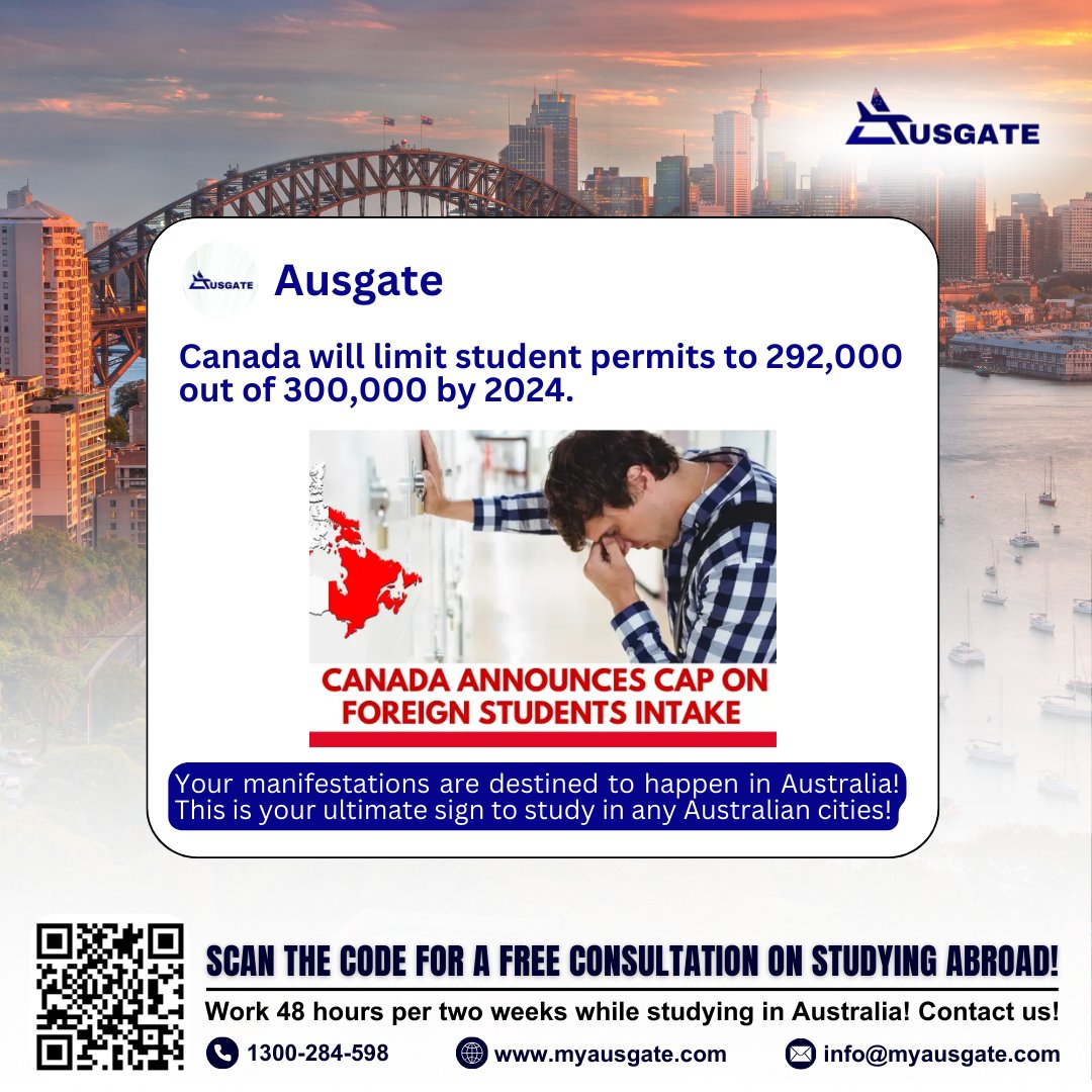 This is your ultimate sign to go after Australia than Canada! Hit this link to book FREE CONSULTATION: calendly.com/info-ausgate

#StudyInAustralia #AustralianEducation #StudyAbroadExpert #AustralianVisa #StudentVISA #InternationalStudents #StudyAbroadConsultants