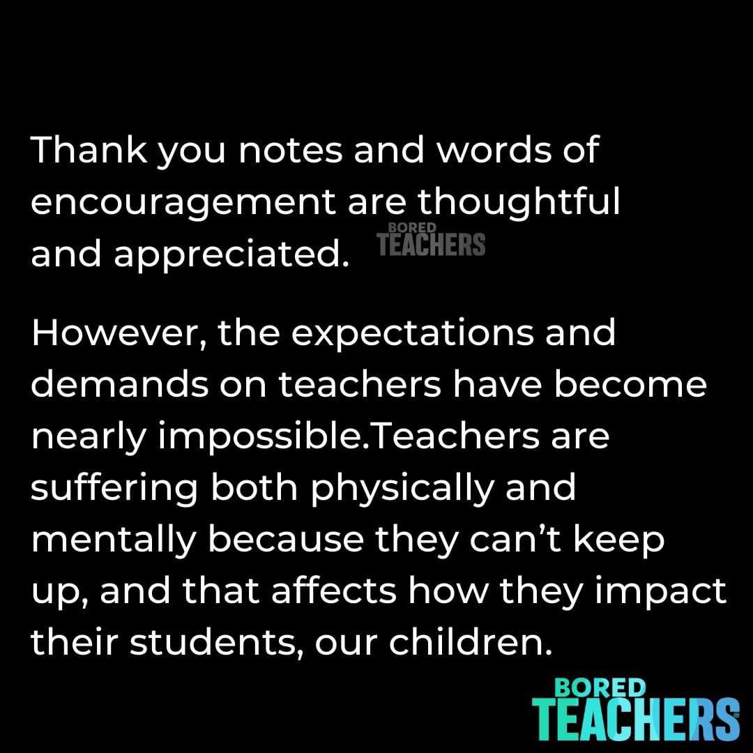 Support your kids' teachers!