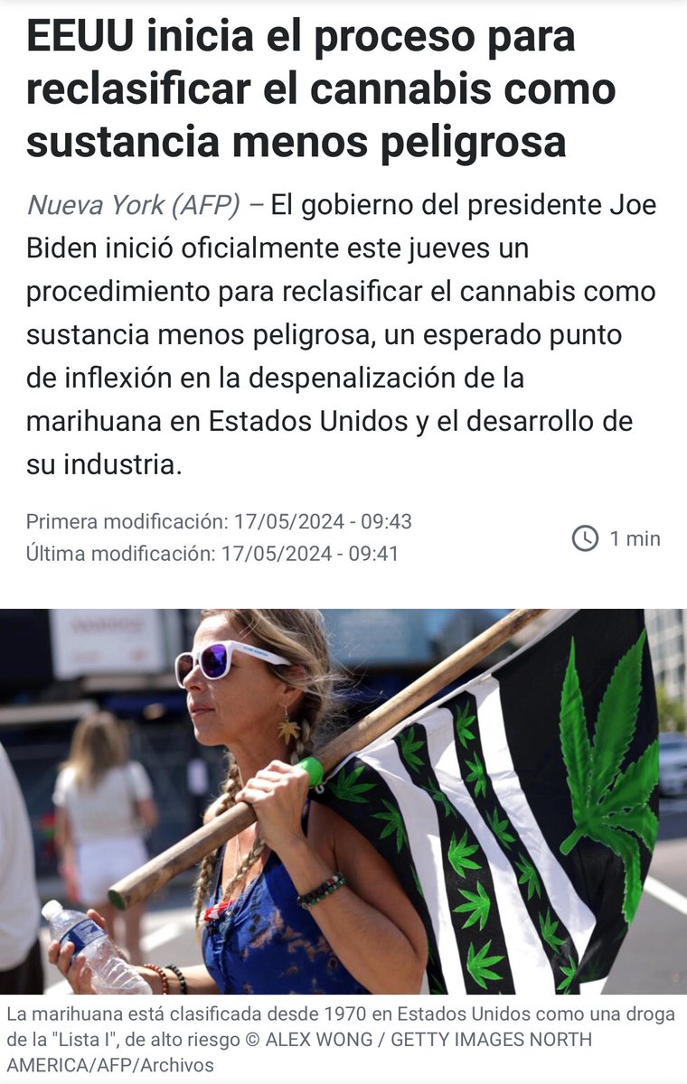 Bien Biden. El paradigma de la guerra contra las drogas ha fallado globalmente, causando sufrimiento y muerte. Uruguay lideró la regulación del mercado de cannabis y ahora debemos seguir avanzando con medidas innovadoras. Podemos crear empleo, promover la ciencia, fomentar la