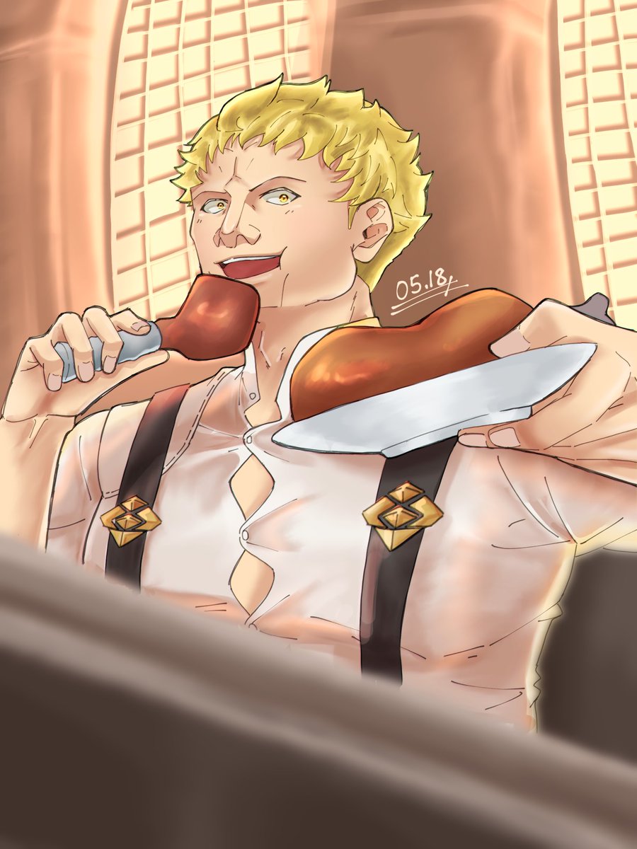 ラファエルおめでとう！🍖💐
#ラファエルキルステン生誕祭2024
#FE3H