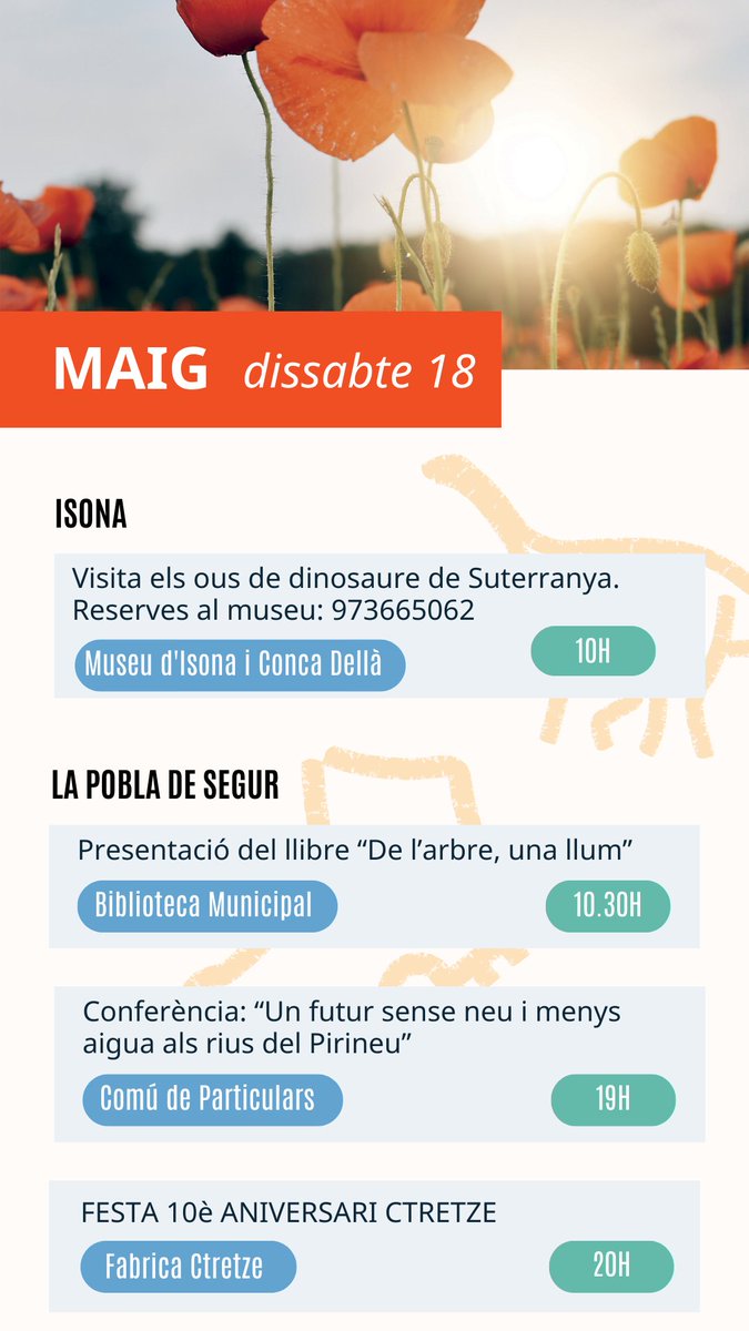 Consulta aquí  l'#agenda del Jussà⬇️📝
Aquest cap de setmana carregada d'activitats‼️😊
*****
#VisitJussà #PallarsJussà #QueFem #agendaJussà #DIM2024 #Festivaldesenderisme