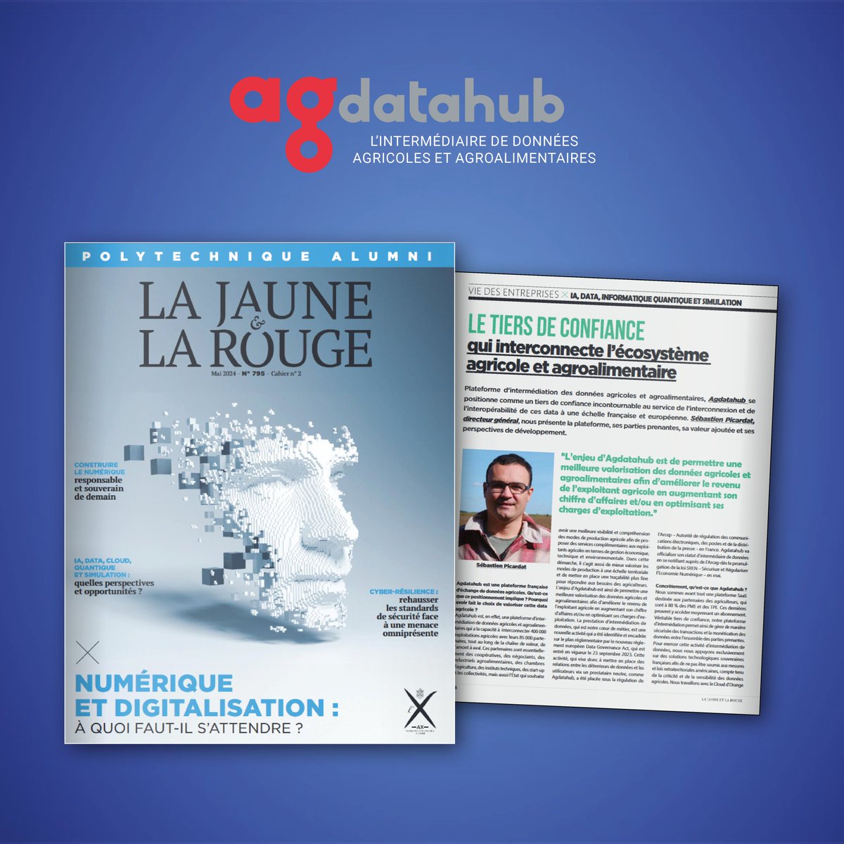 Agdatahub France (@agdatahub_fr) on Twitter photo ❓ C'est quoi #Agdatahub ? A quoi ça sert ?
Vous êtes une #coopérative, un négociant, un agrofournisseur, une start-up #AgriTech... et vous vous posez ces questions, cet article de <a href="/Jaune_Rouge/">La Jaune et la Rouge</a> va vous éclairer 💡
📰 lajauneetlarouge.com/le-tiers-de-co…
#transfonum #dataintermediation ❓ C'est quoi #Agdatahub ? A quoi ça sert ?
Vous êtes une #coopérative, un négociant, un agrofournisseur, une start-up #AgriTech... et vous vous posez ces questions, cet article de <a href="/Jaune_Rouge/">La Jaune et la Rouge</a> va vous éclairer 💡
📰 lajauneetlarouge.com/le-tiers-de-co…
#transfonum #dataintermediation