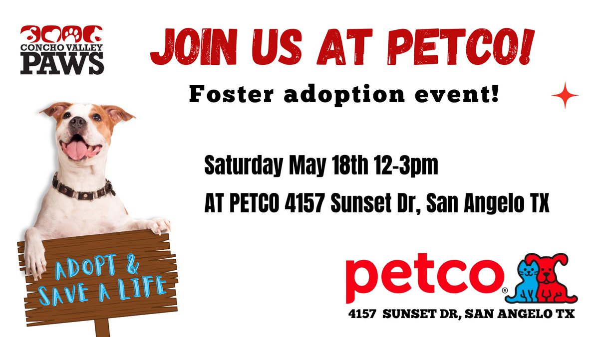 We've got a great group of foster attending our Petco adoption event this Saturday! Join us from 12-3pm to meet your match!