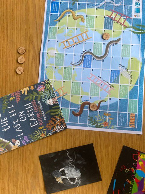 RuthieCollins's tweet image. Gorgeous workshop with children celebrating marine life and #Worldeelday in East Ruston today. Fun with an outdoor nature poetry trail, playing eels and ladders and making art and poems 🩵 #worldeelday24 @eelsuitcase @BroadsAuth @LovetheBroads @NorthNorfolkDC #wonderofeels