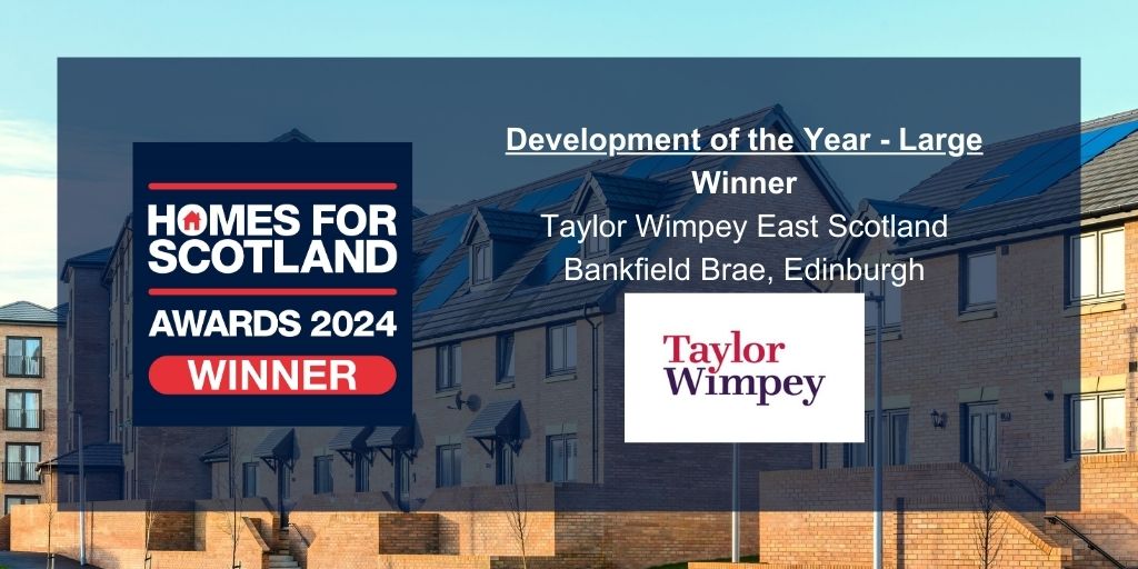 Moving onto Large Development of the Year - it's a win for @TaylorWimpey East!#deliveringmore