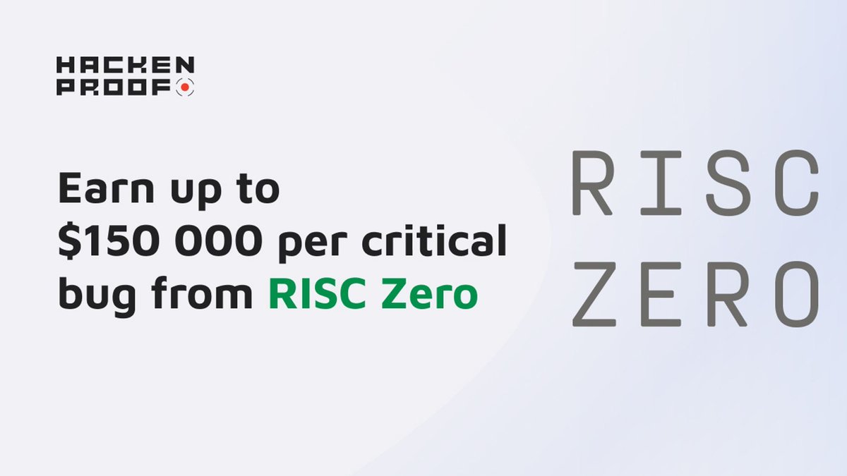 Attention Ethical Hackers!

Don't miss out on your chance to earn up to $150,000 with @RiscZero's bug bounty program!

We're calling all skilled hackers to dive into the challenge. Your expertise can make a difference in securing the future of Web3 technology.

Start hunting now!