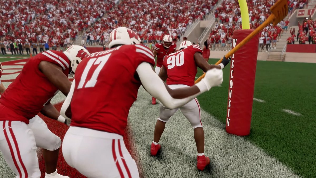 brandonharrison's tweet photo. Safe to say Wisconsin is "in the game" for EA Sports College Football

Awesome. #OnWisconsin https://t.co/Fn1gt7PI0O