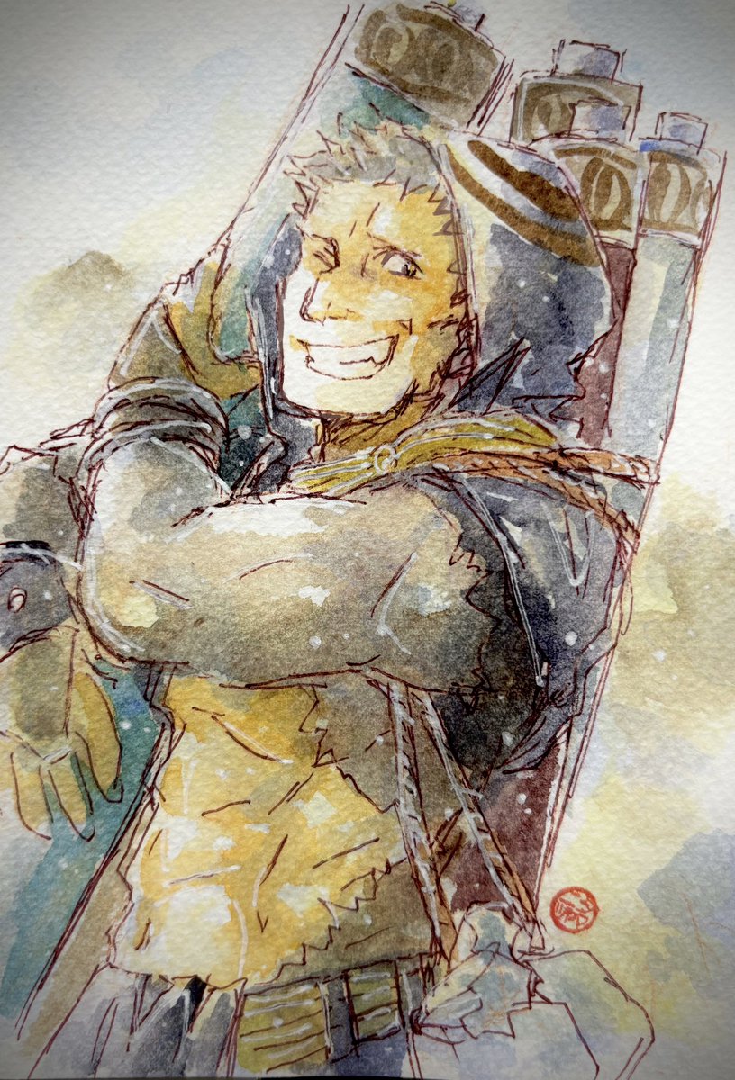 ラファエル🍖くん🍖お🍖誕生日🍖おめでとう🍖ございます🍖

 #FE3H
 #ラファエルキルステン生誕祭2024