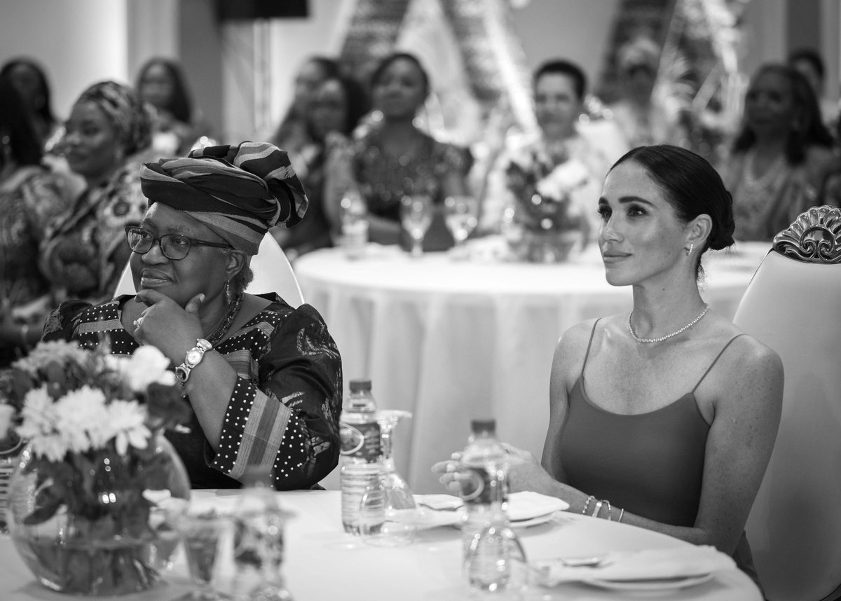 Meghan, The Duchess of Sussex and Ngozi Okonjo-Iweala, Director-general of the World Trade Organization. It was such a pleasure to observe and capture the amazing bond and friendship that they have with each other. ❤️ @NOIweala