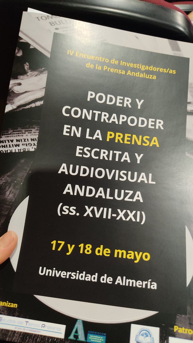 merilotta's tweet photo. Comenzamos en el IV Encuentro de Investigadoras/es de la Prensa andaluza https://t.co/W5d02jdBsV