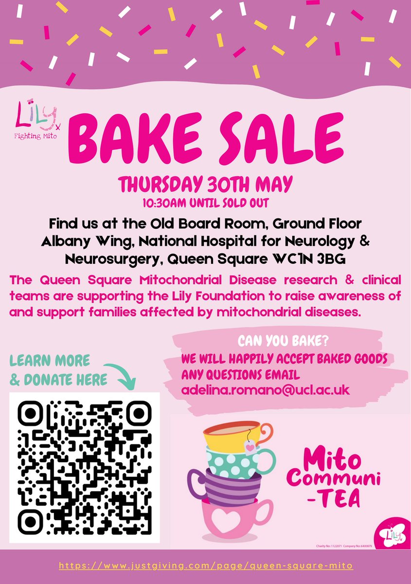 Join us in supporting the @4Lilyfoundation in their Communi-TEA campaign by eating cake! justgiving.com/page/queen-squ…