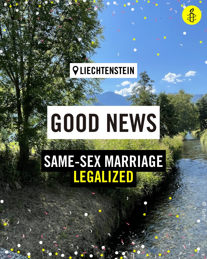 Great news from Liechtenstein 🎉 This is a significant victory for LBGTI rights in the country 🎉