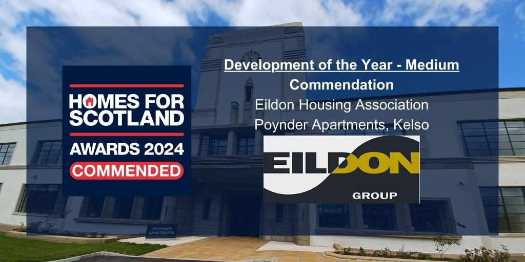 Another commendation in this category for @EildonHousing for Poynder Apartments, Kelso #deliveringmore