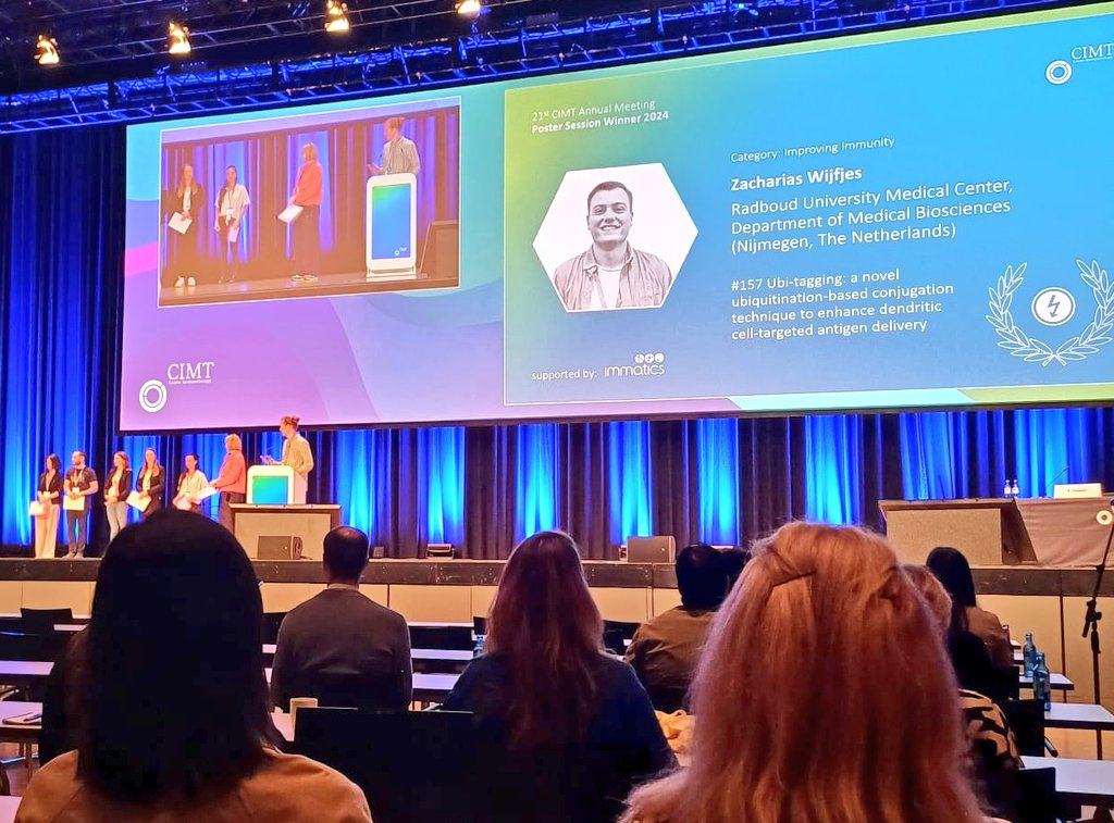 Verdoes Lab (@verdoeslab) on Twitter photo #BREAKING NEWS: Several group members are representing <a href="/VerdoesLab/">Verdoes Lab</a> at #CIMT2024 <a href="/C_IMT/">Cancer Immunotherapy</a> in Mainz. Super proud of all of them and their great science! On top of that Zach received 'The 2024 CIMT Poster Award Improving Immunity'! Congrats Zach and team!!! 🥳
📸: Marjolein or Lea 😅 #BREAKING NEWS: Several group members are representing <a href="/VerdoesLab/">Verdoes Lab</a> at #CIMT2024 <a href="/C_IMT/">Cancer Immunotherapy</a> in Mainz. Super proud of all of them and their great science! On top of that Zach received 'The 2024 CIMT Poster Award Improving Immunity'! Congrats Zach and team!!! 🥳
📸: Marjolein or Lea 😅