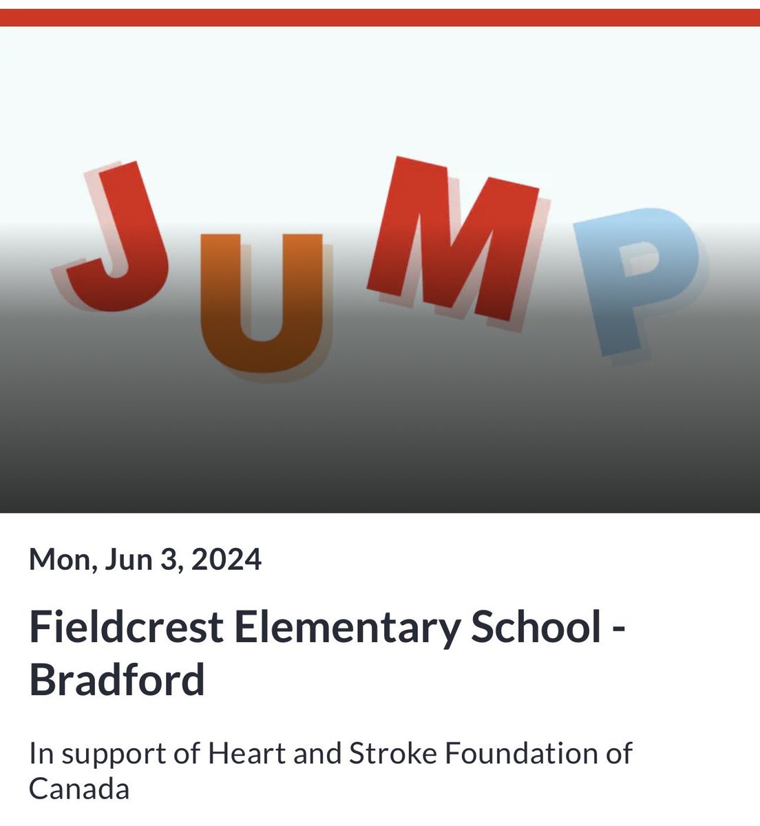 FieldcrestFalcons (@fldcrestfalcons) on Twitter photo We are so excited! Our school has registered for <a href="/HeartandStroke/">Heart & Stroke</a>'s #JumpRopeForHeart! Please visit our school fundraising page jumpropeforheart.crowdchange.ca/46793?_gl=1*qy⦠and click āRegister to Participateā to help us beat heart disease and stroke! We are so excited! Our school has registered for <a href="/HeartandStroke/">Heart & Stroke</a>'s #JumpRopeForHeart! Please visit our school fundraising page jumpropeforheart.crowdchange.ca/46793?_gl=1*qy⦠and click āRegister to Participateā to help us beat heart disease and stroke!