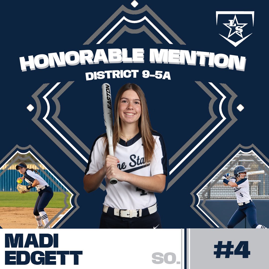 Congratulations to Sophomore Madi Edgett for being named 𝐃𝐢𝐬𝐭𝐫𝐢𝐜𝐭 𝟗-𝟓𝐀 𝐇𝐨𝐧𝐨𝐫𝐚𝐛𝐥𝐞 𝐌𝐞𝐧𝐭𝐢𝐨𝐧🤠 #RaiseTheShips | #SDLUP