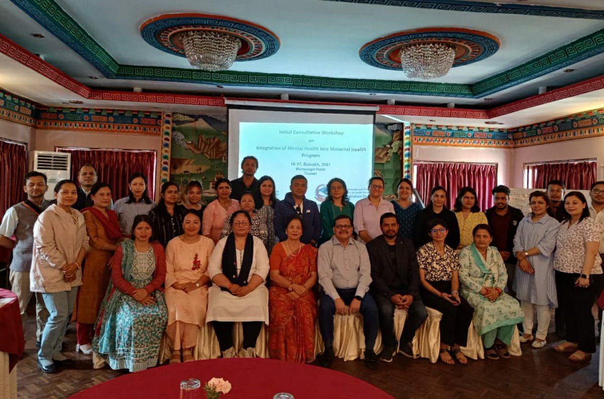 History in the making: The first-ever consultative workshop on integrating maternal mental health into routine care! Proud to be part of this milestone and share <a href="/tpo_nepal/">TPO NEPAL</a> 's work on MMH. @WHOnepal <a href="/mohpnep/">Ministry of Health & Population, Nepal</a> #MaternalMentalHealth #Nepal