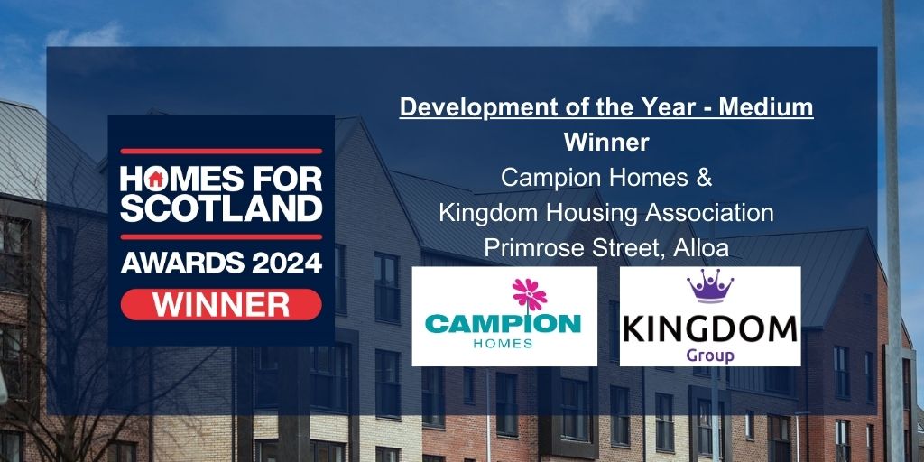 And it's a win for @Campion_Homes @kingdom_ha for Primrose St, Alloa! #deliveringmore