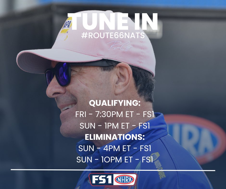 Back to the Midwest and back to 2Wide racing this weekend at the #Route66Nats! TUNE IN to catch @RonCapps28 and our @theNAPAnetwork team in action with #NHRAonFOX 😎 @ToyotaRacing / @NAPARacing