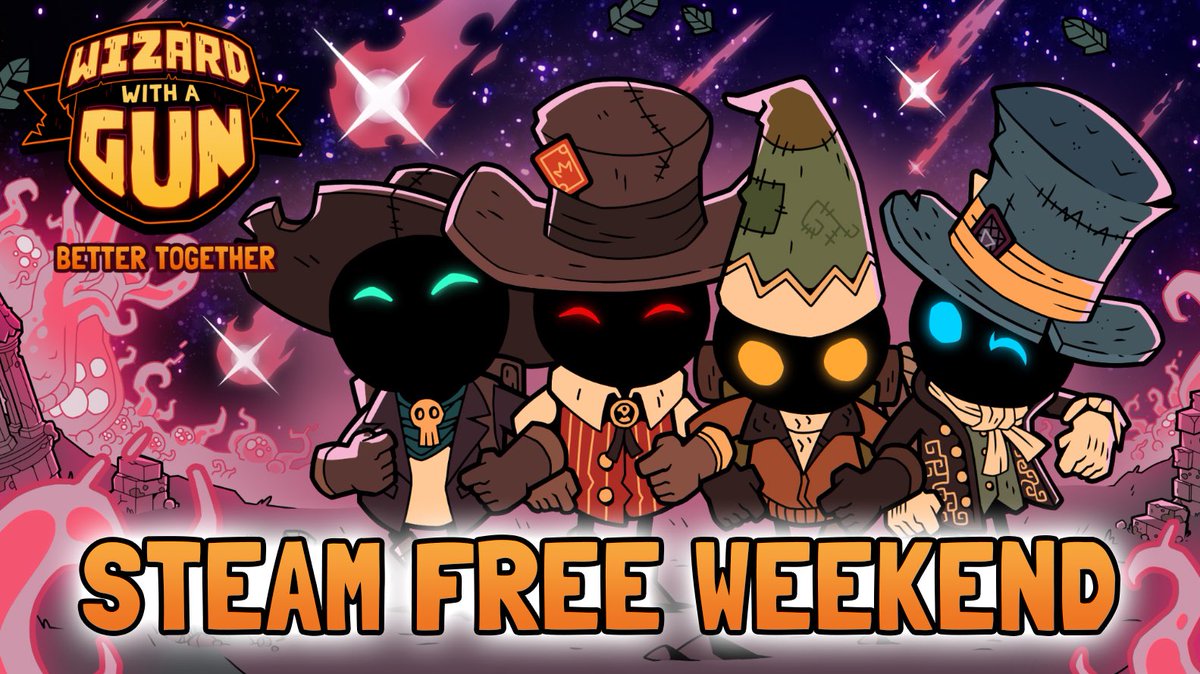 ⚡️ WIZARD WITH A GUN ⚡️

💥 STEAM FREE WEEKEND 💥

Enjoy the chaotic sandbox survival game with up to four players online FOR FREE this weekend then grab it forever at 50% off!