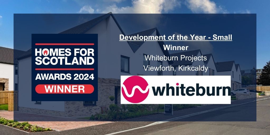 The last of our Development categories -Small goes to @WhiteburnHQ for Viewforth, Kirkcaldy! #deliveringmore