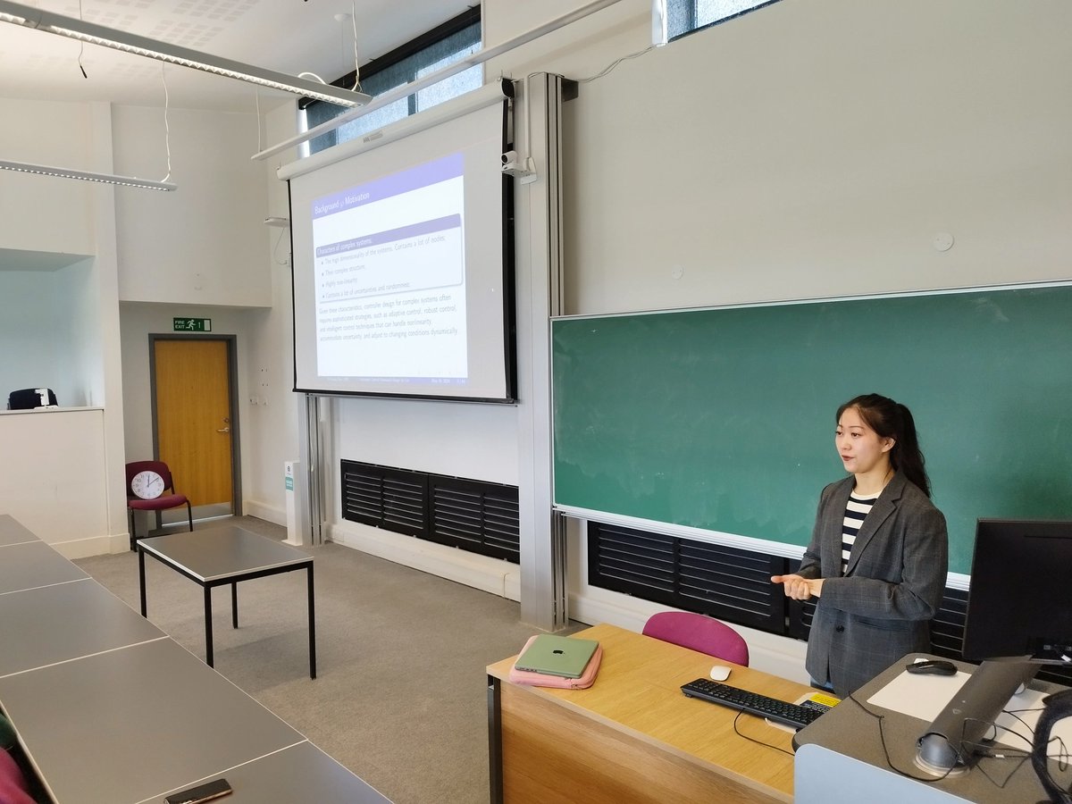 Ferran Brosa Planella (@brosaplanella) on Twitter photo This week our speaker in the <a href="/WMI_research/">Warwick Mathematics Institute Research</a> Applied Maths Seminar was Yuyang Zhou (<a href="/EdinburghNapier/">Edinburgh Napier University</a>) with a talk on control algorithm design for complex stochastic systems. This week our speaker in the <a href="/WMI_research/">Warwick Mathematics Institute Research</a> Applied Maths Seminar was Yuyang Zhou (<a href="/EdinburghNapier/">Edinburgh Napier University</a>) with a talk on control algorithm design for complex stochastic systems.