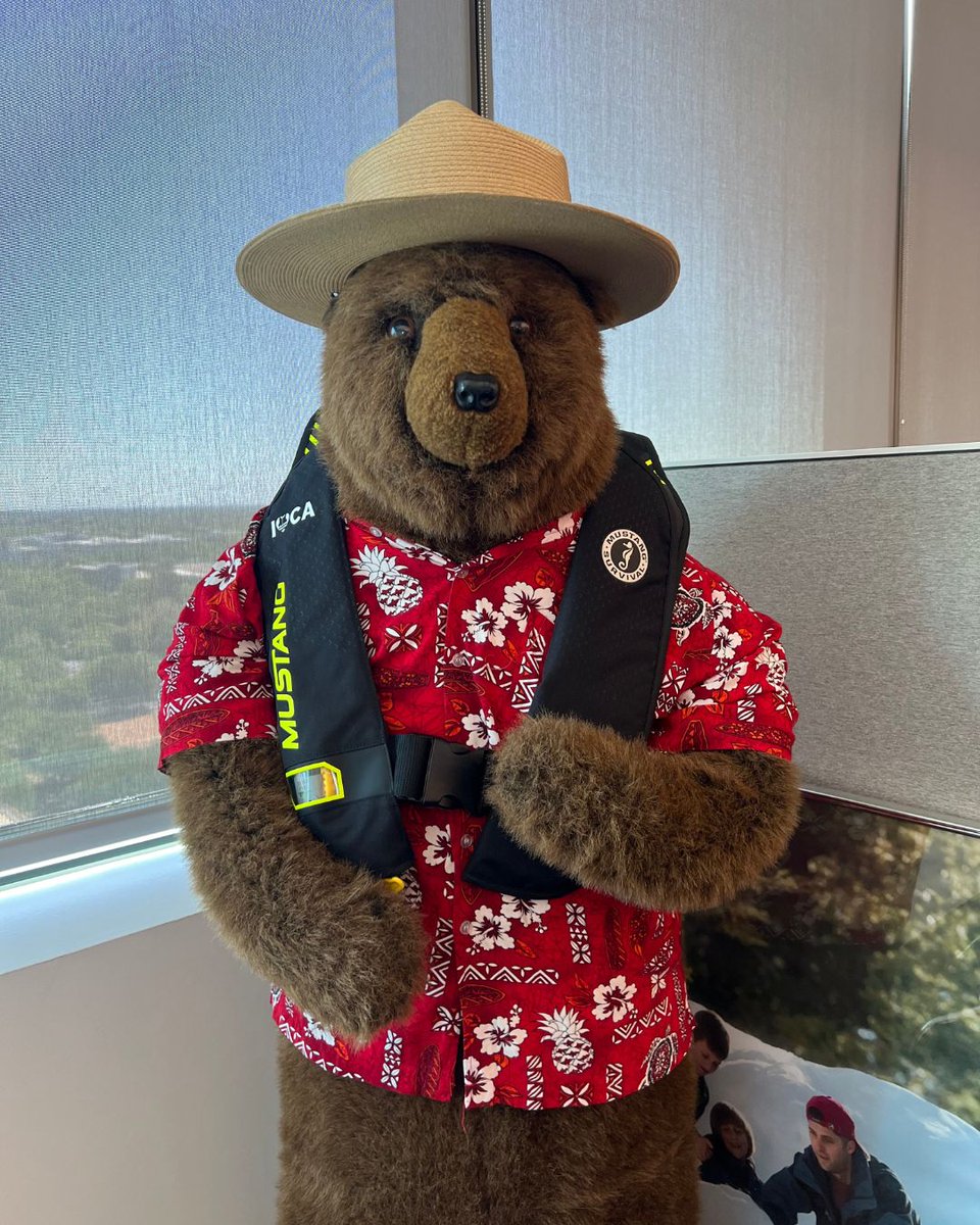 Today is #WearYourLifeJacketAtWorkDay! Whether at the office, home, or on the water, let's promote safe boating and recreating responsibly! This day is a global awareness effort that encourages boaters to make the most of their boating adventure by being responsible.