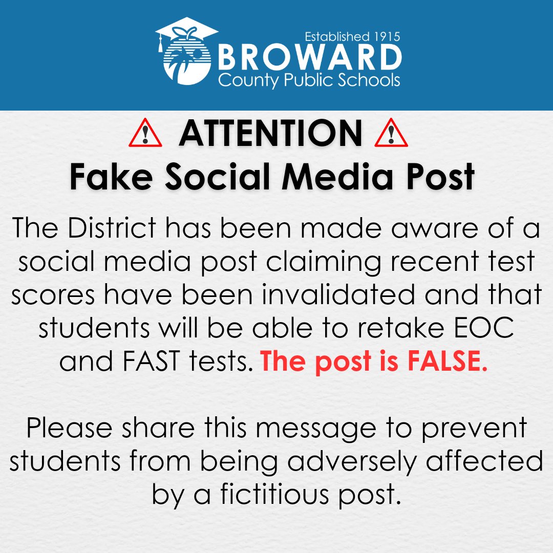 Please read this official message from Broward County Public Schools.