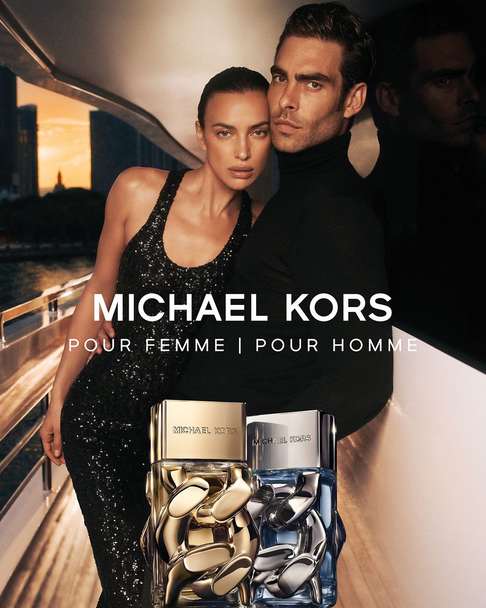 Irina Shayk and Jon Kortajarena for Michael Kors Pour Femme and Pour Homme, the brand’s new signature fragrances. #EssenceOfStyle