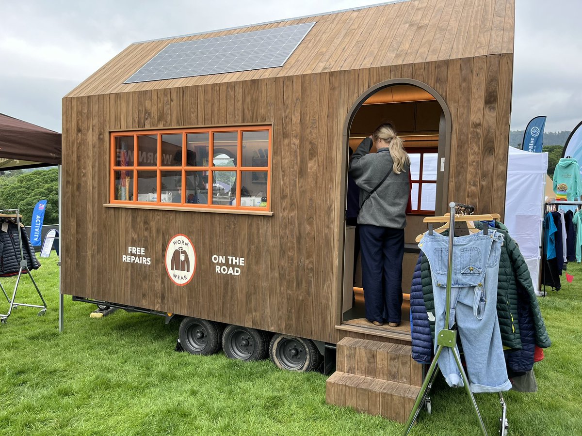 The @KeswickFestival has started #KMF24 Managed to catch @jamesmforrest in the tent.@Patagonia are repairing damaged outdoor gear…bring it along👍Don’t forget to go to @3dadswalking tomorrow @tbtlake and there’s always @TimothyTaylors beer tasting 😀@KeswickTourism